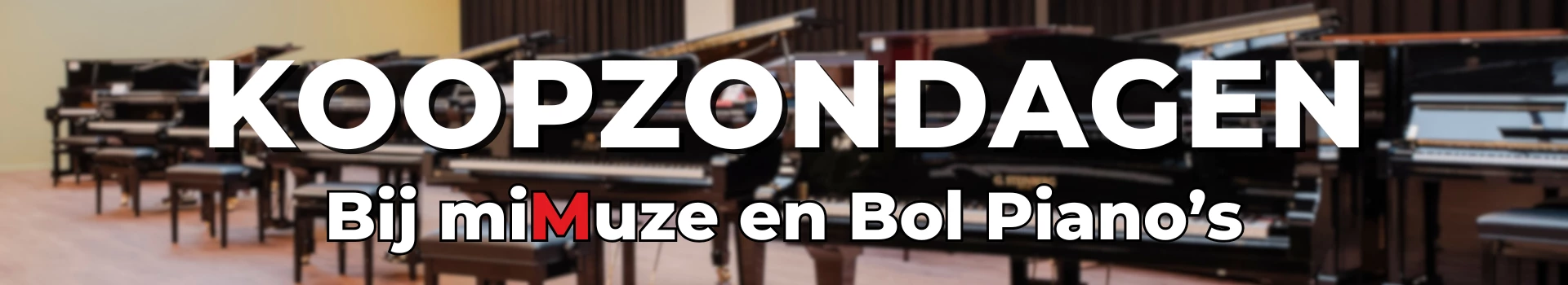 Koopzondagen muziekwinkel